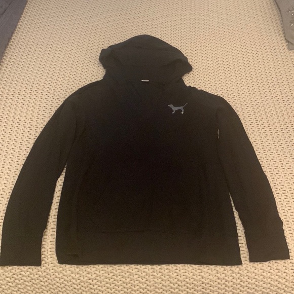 Pink hoodie in black, size large - Picture 2 of 2